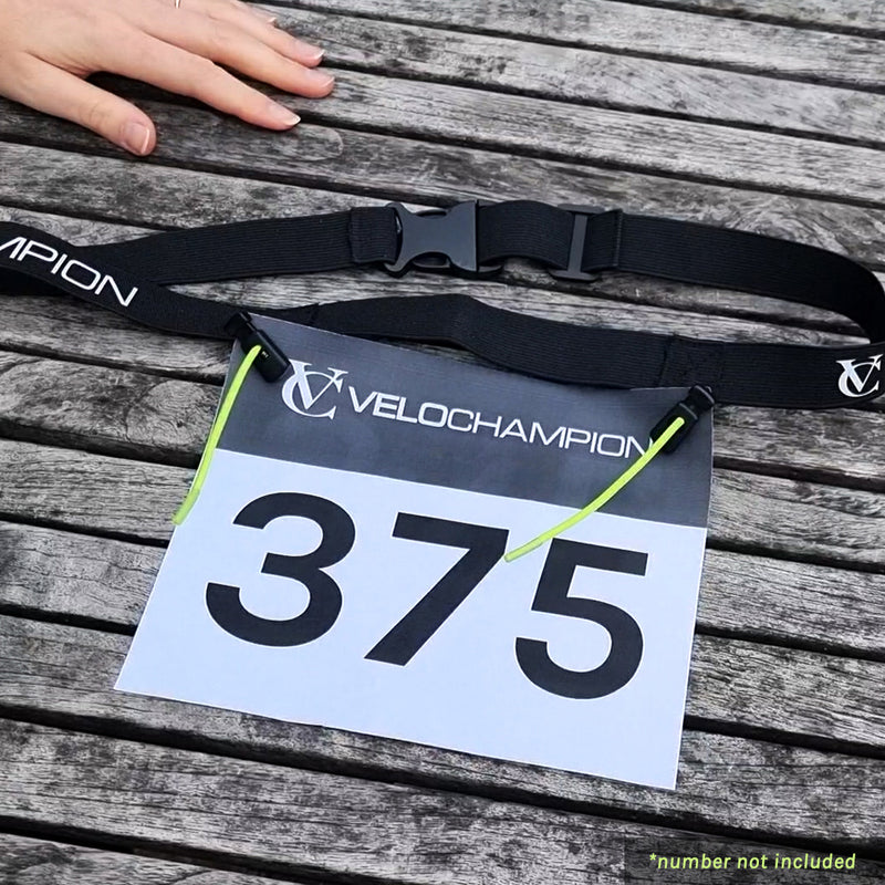 VeloChampion Triathlon / Running Race Number Belt Fully Adjustable - Adult L/XL