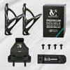 VeloChampion Premium Triathlon Double Bottle Cage Mounting Kit + 2 Cages Ideal for Triathlons, Road and Time Trial Bikes