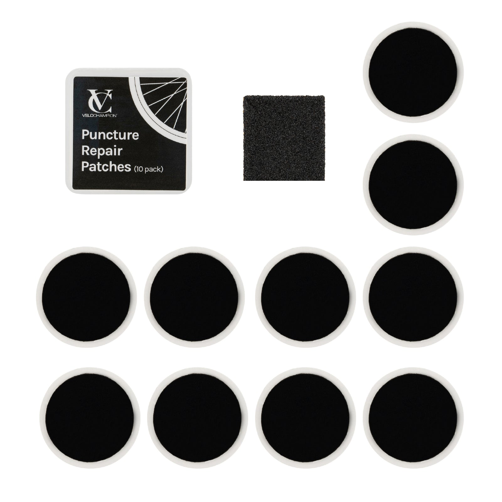 VeloChampion Self-Adhesive Bike Puncture Repair Patches Pack of 10, 40 or 6 pack puncture repair kit