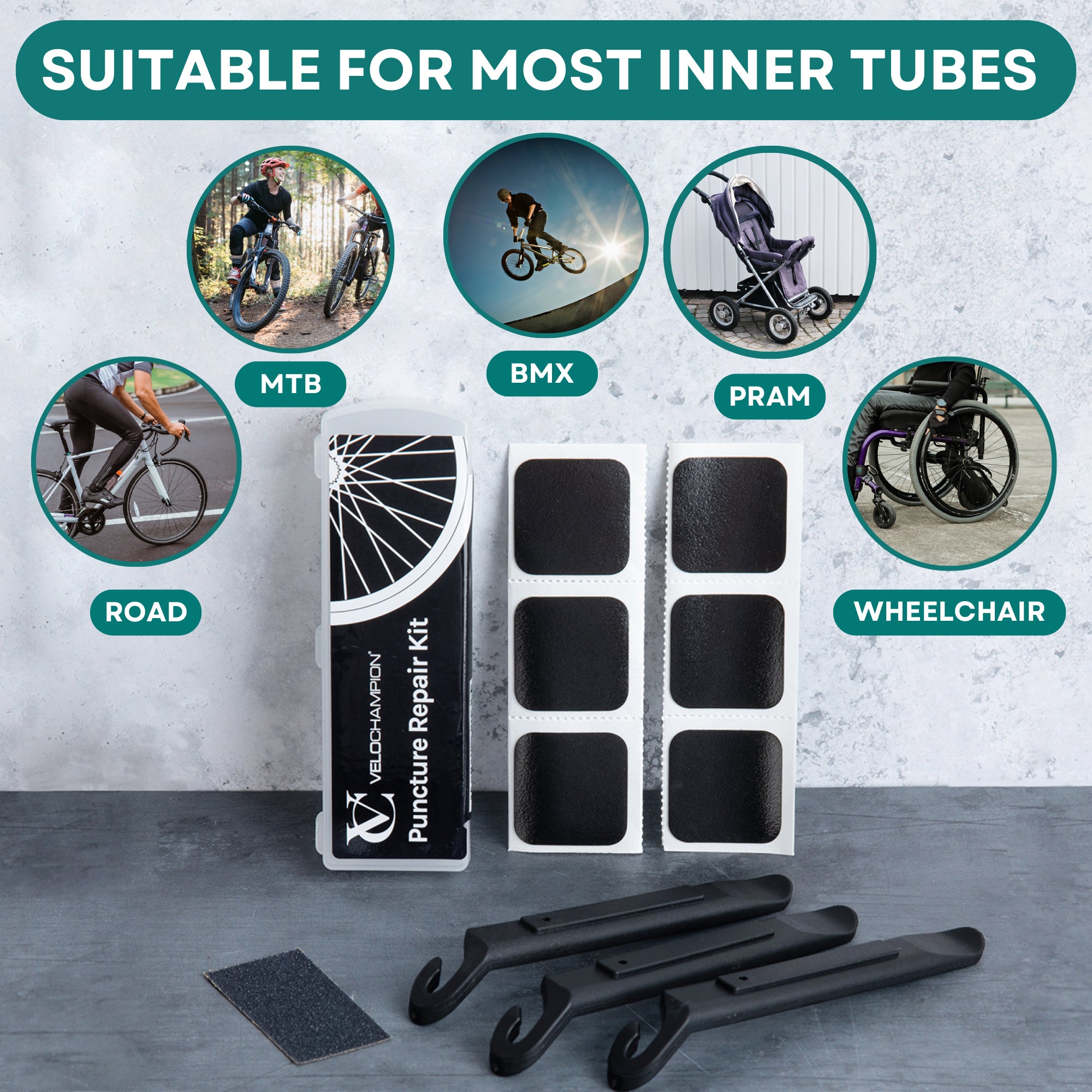 Glueless Repair Kit Puncture Repair VeloChampion