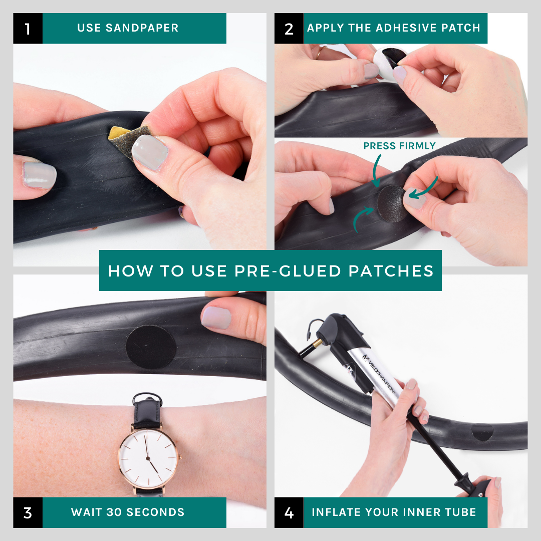 VeloChampion 40 Pack Self Adhesive Pre-Glued Bicycle Puncture Repair P