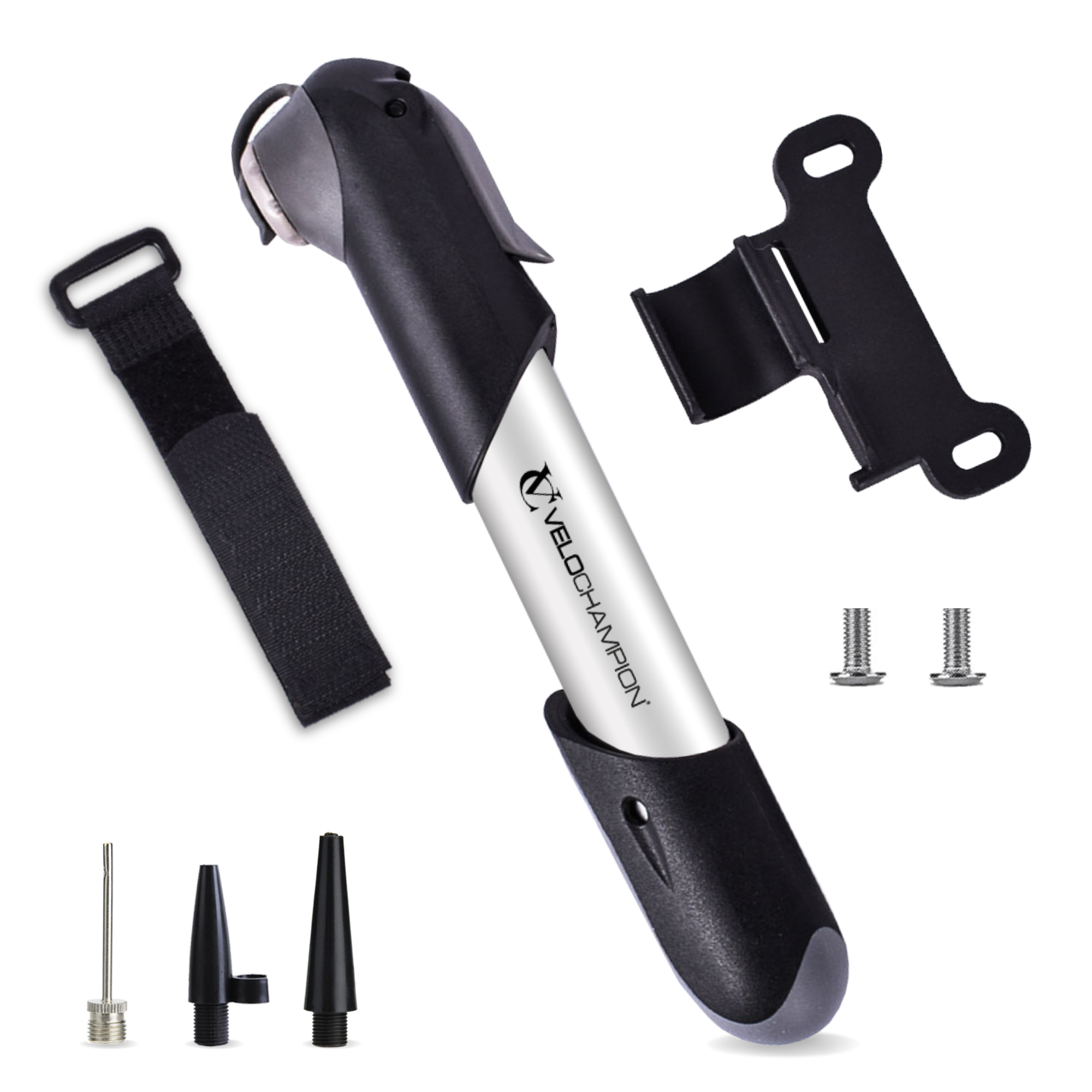 Alloy 7 Bike Pump Compact 100 psi VeloChampion