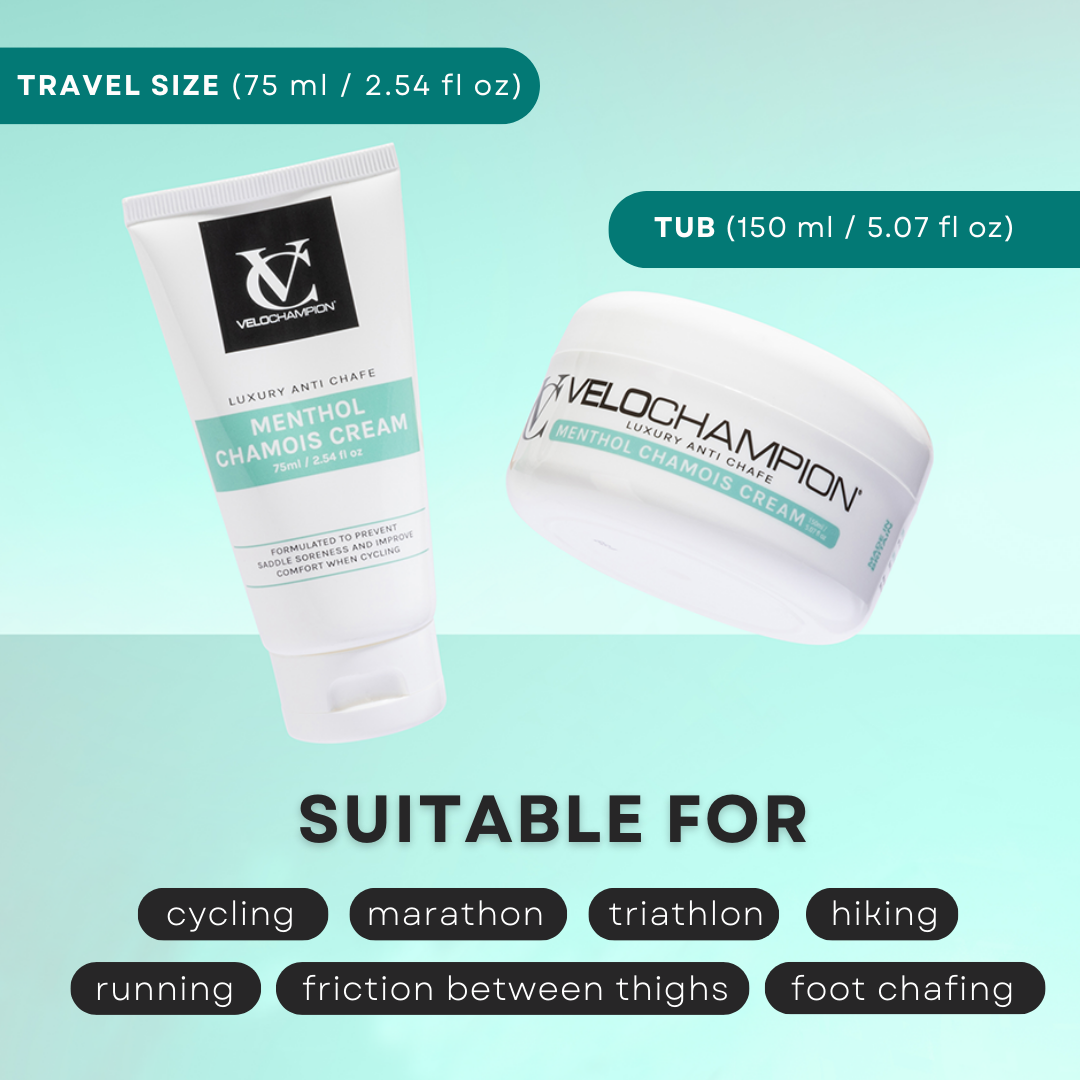 Menthol 150ml Chamois Cream Cycling Accessories VeloChampion