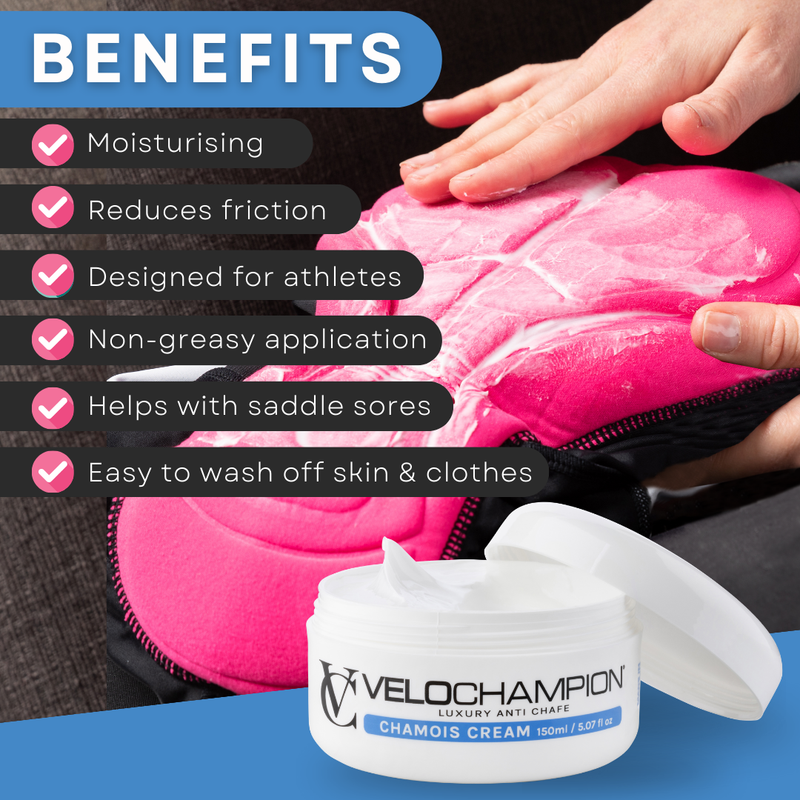 VeloChampion Luxury Anti Chafe Moisturising Chamois Cream 150ml