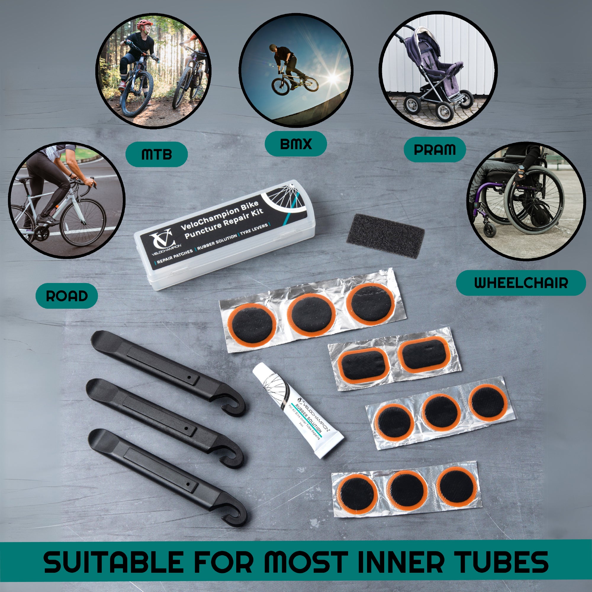 Cycle Puncture Tyre Tube Puncture Repair Kit Halfords Essentials