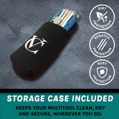 VeloChampion 14 in 1 Blue Bike Multitool with Storage Case