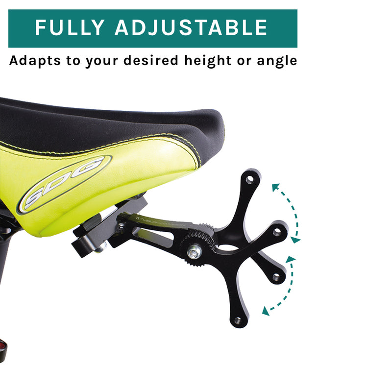 Double Water Bottle Cage Mount - Alloy Black for Cycling Triathlon Bike