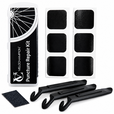 VeloChampion Self Adhesive Bike Puncture Repair Kit with Tyre Levers