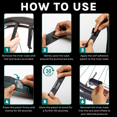 VeloChampion Self Adhesive Bike Puncture Repair Kit with Tyre Levers