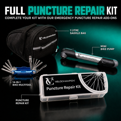 VeloChampion Self Adhesive Bike Puncture Repair Kit with Tyre Levers