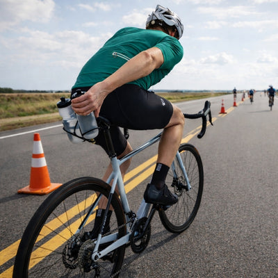 VeloChampion Premium Triathlon Double Bottle Cage Mounting Kit + 2 Cages Ideal for Triathlons, Road and Time Trial Bikes