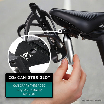 VeloChampion Premium Triathlon Double Bottle Cage Mounting Kit + 2 Cages Ideal for Triathlons, Road and Time Trial Bikes