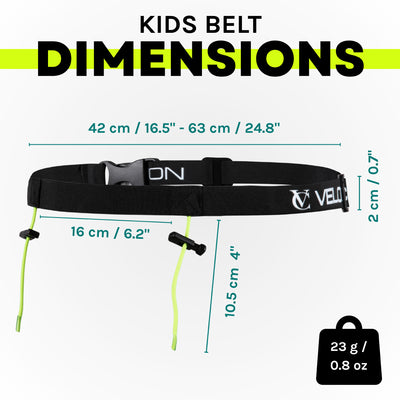 VeloChampion Adjustable Running Triathlon Sports Number Belt Waistpack - KIDS