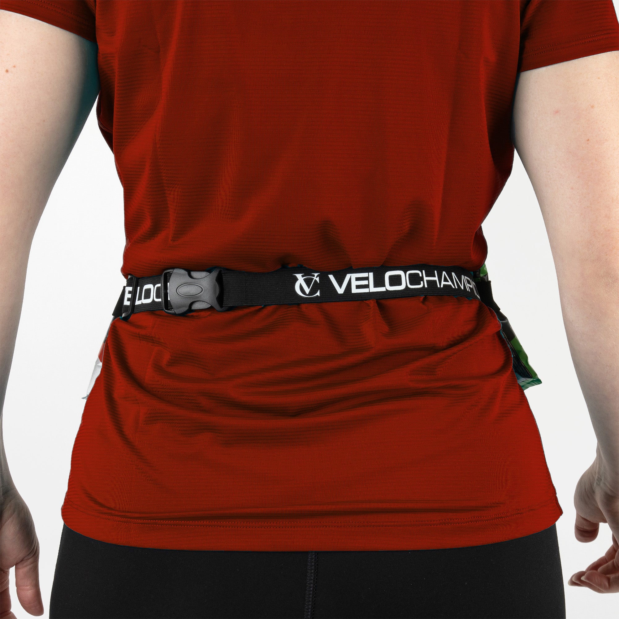 VeloChampion Reflective Running Belt Waist Number Belt | 3 Toggle Gel Holder | Elastic Adjustable Fit with Clip Fastening
