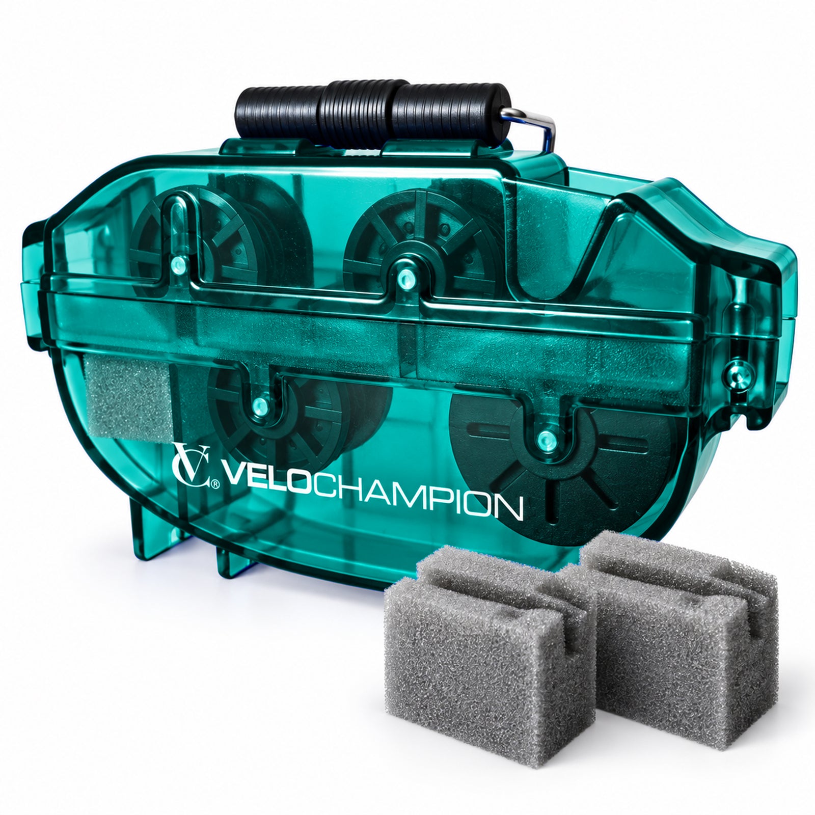 VeloChampion Green Handheld Bike Chain Cleaning Tool | No Chain Removal Needed