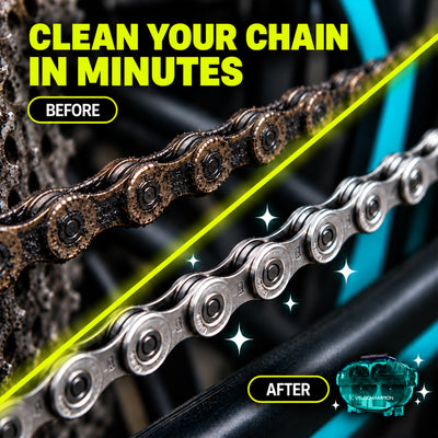 VeloChampion Green Handheld Bike Chain Cleaning Tool | No Chain Removal Needed