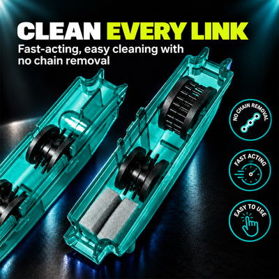 VeloChampion Green Handheld Bike Chain Cleaning Tool | No Chain Removal Needed