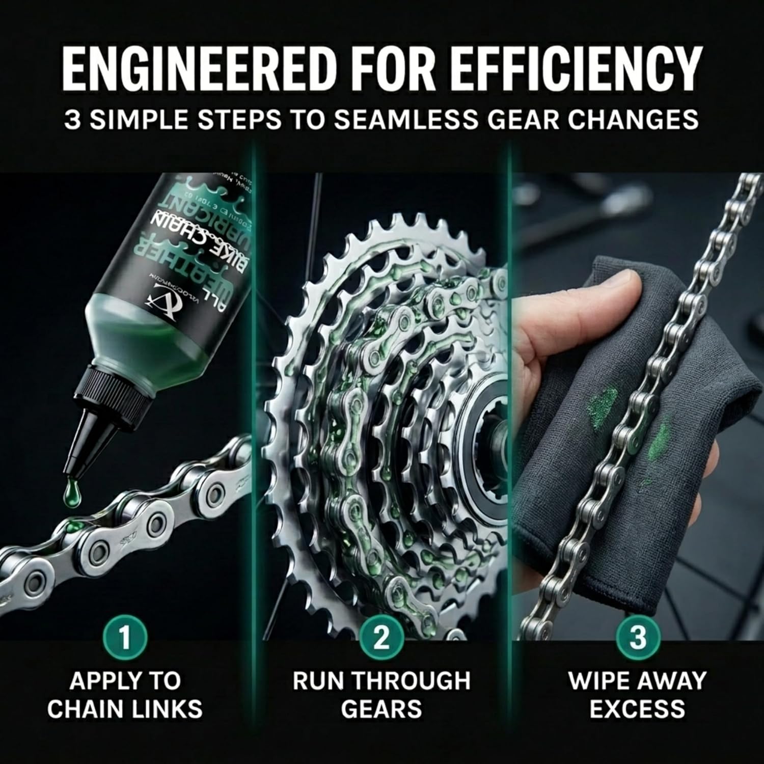 VeloChampion Bike Cleaning Kit Bundle, Green