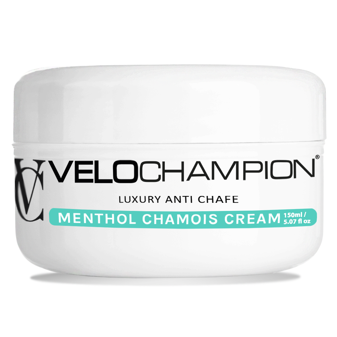 VeloChampion Menthol Anti Chafe Chamois Cream for Cycling & Running