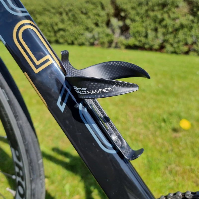 velochampion 3k carbon fibre water bottle cage