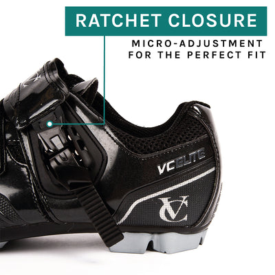 velochampion mountain bike shoes ratchet closure