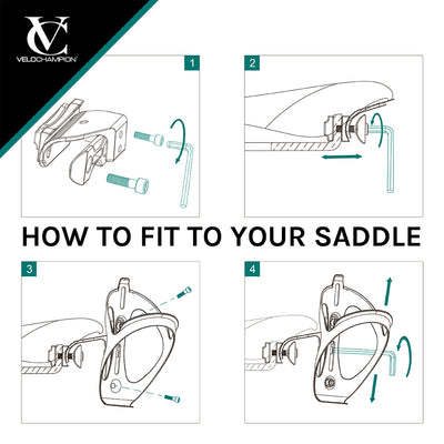 VeloChampion Premium Triathlon Double Bottle Cage Mounting Kit + 2 Cages Ideal for Triathlons, Road and Time Trial Bikes