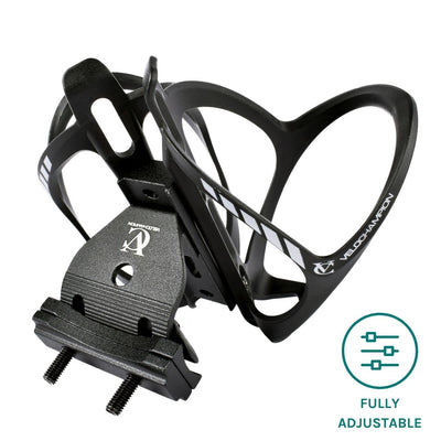 VeloChampion Premium Triathlon Double Bottle Cage Mounting Kit + 2 Cages Ideal for Triathlons, Road and Time Trial Bikes