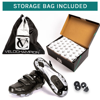 velochampion mountain bike shoes with storage case