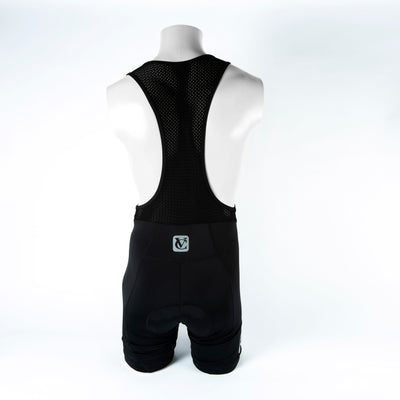 mens cycling VC bib shorts with breathable mesh back