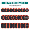 VeloChampion 30 Pack Puncture Repair Patches suitable for any bicycle for a quick bike repair.