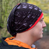 VC Neckwarmer snood used as a head cover