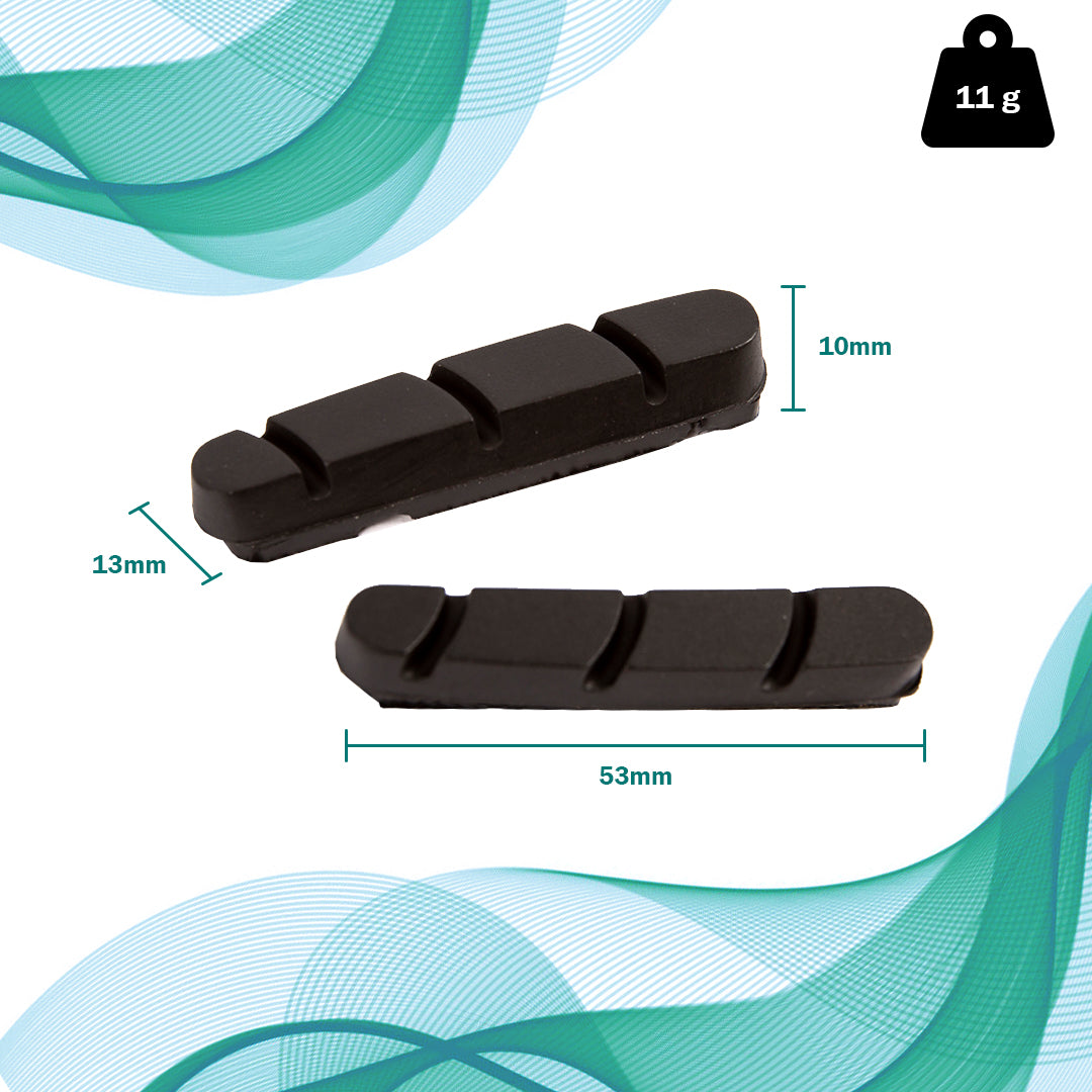 VeloChampion Brake Pads for Aluminium Rims. Compatible with Shimano and Sram