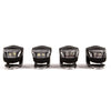 4 Pack Quick Fit Front & Back LED Safety Lights Bundle