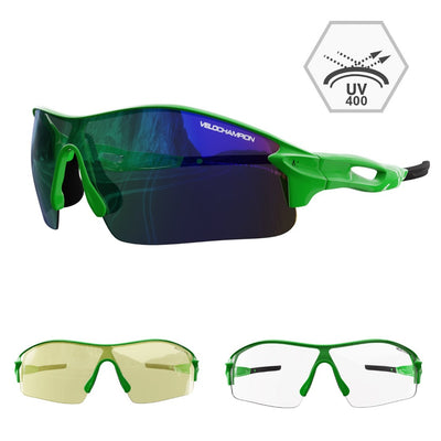 Warp Cycling, Running, Sports Sunglasses + 2 lenses. 7 colour Options