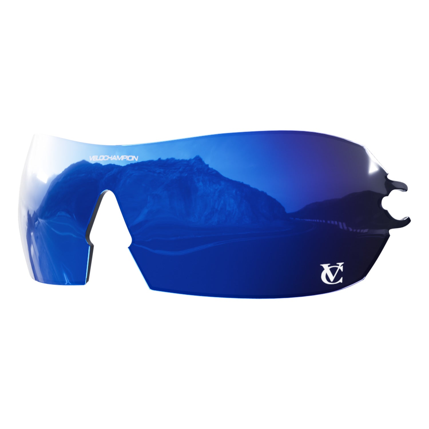 Customisable Hypersonic cycling sunglasses blue revo lens | VeloChampion