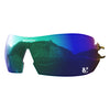 Customisable Hypersonic cycling sunglasses green revo lens | VeloChampion