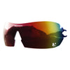 Customisable Hypersonic cycling sunglasses red revo lens | VeloChampion