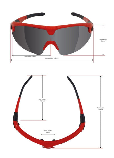 Missile Sunglasses - Black Frame Set - Velochampion