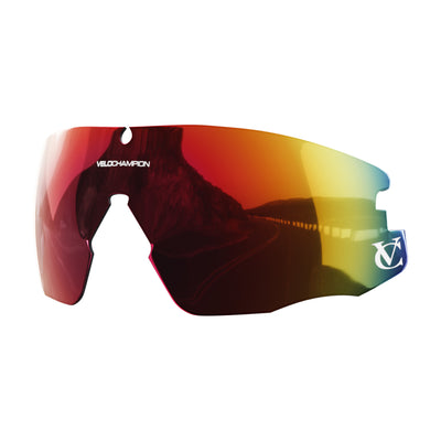 Customisable Missile cycling sunglasses red revo lens | VeloChampion