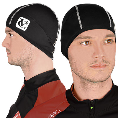 VeloChampion Cycling Winter Skull Cap Beanie with Thermotech Fleece Lining