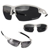 VeloChampion Tornado Cycling Sunglasses + 2 extra lenses & UV400 Protection -White/Blue/Black/Red