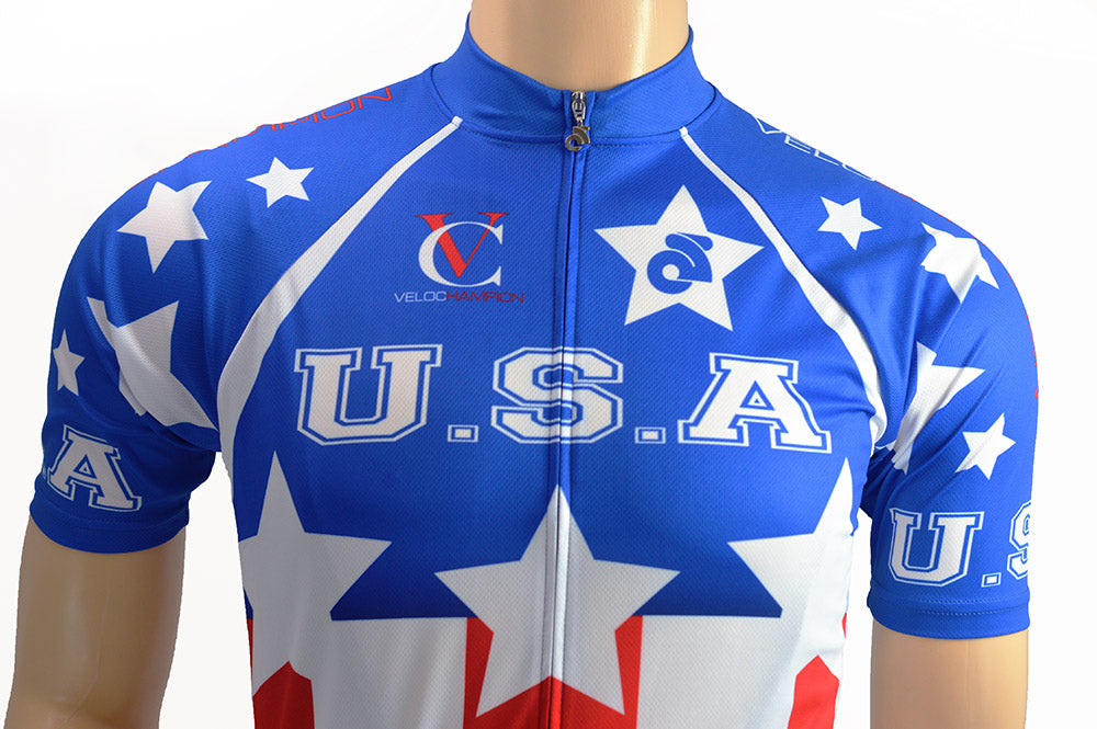 VeloChampion Short Sleeve USA Club Cut Jersey - Velochampion