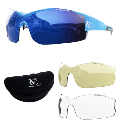 Vortex Cycling Sunglasses Bundle (Frame, 2 Lenses & Case)