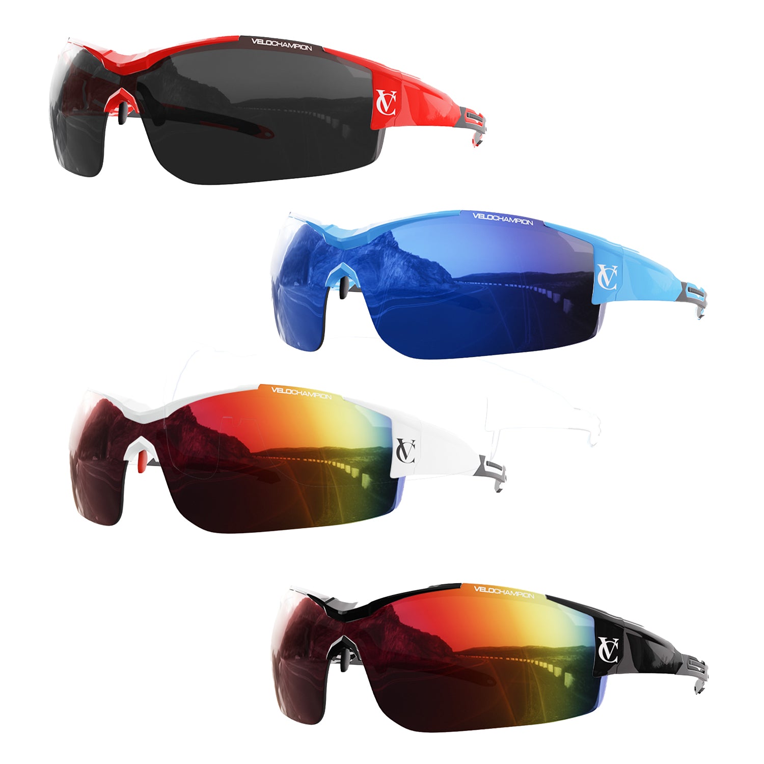 Vortex Cycling Sunglasses Bundle (Frame, 2 Lenses & Case)