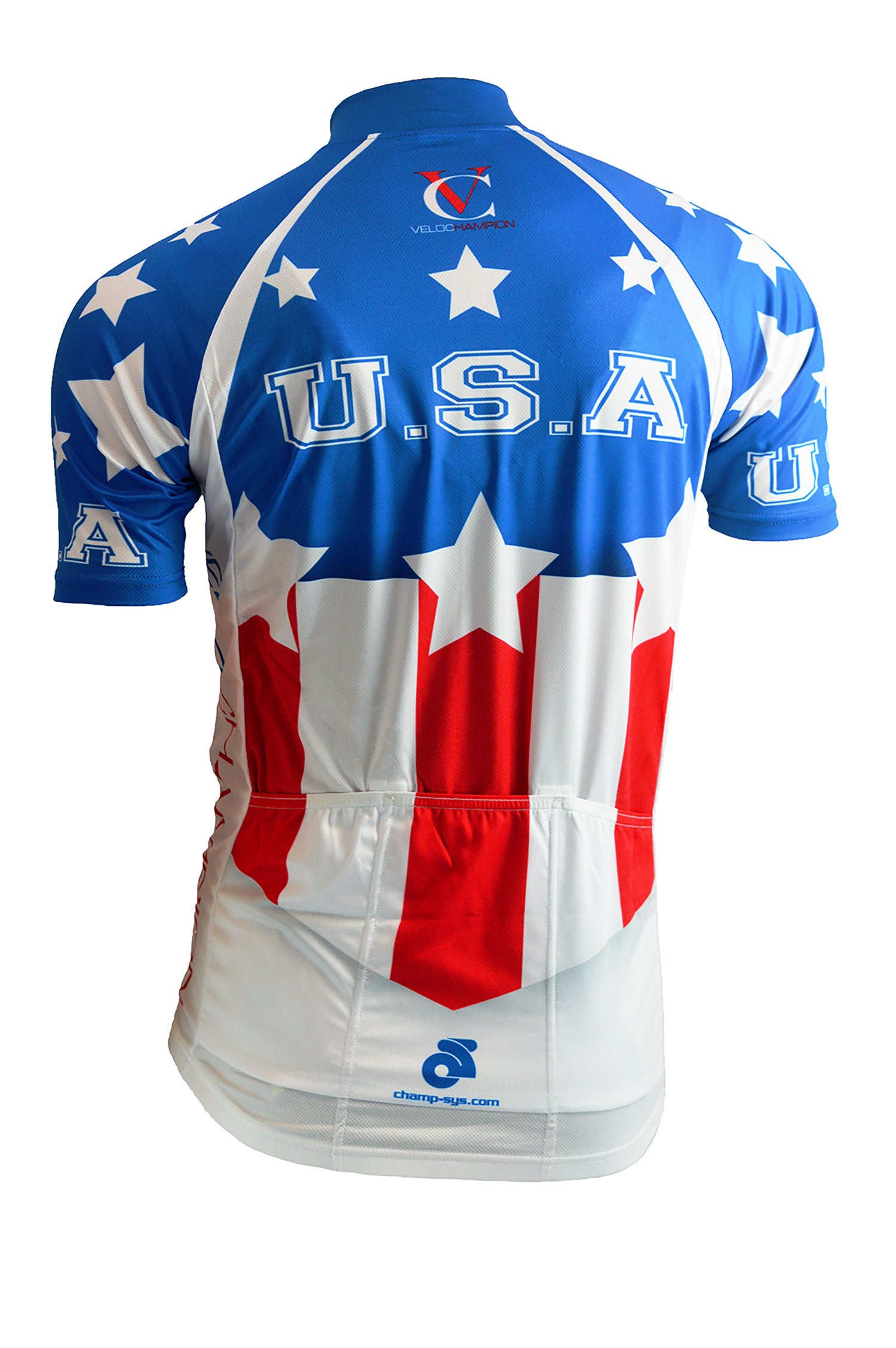 VeloChampion Short Sleeve USA Club Cut Jersey - Velochampion