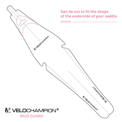 Velochampion Rear Mudguard - for Road Bike or MTB - Velochampion